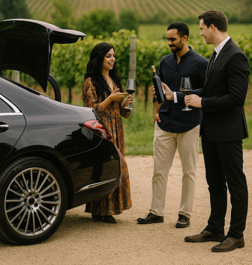 Custom wine tour chauffeur